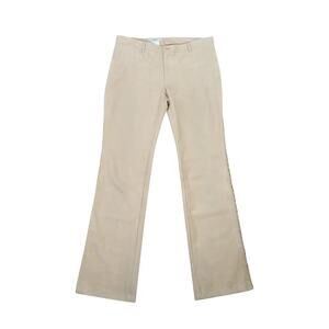 Vertigo Paris tan faux suede low rise bootcut flare pants US 8